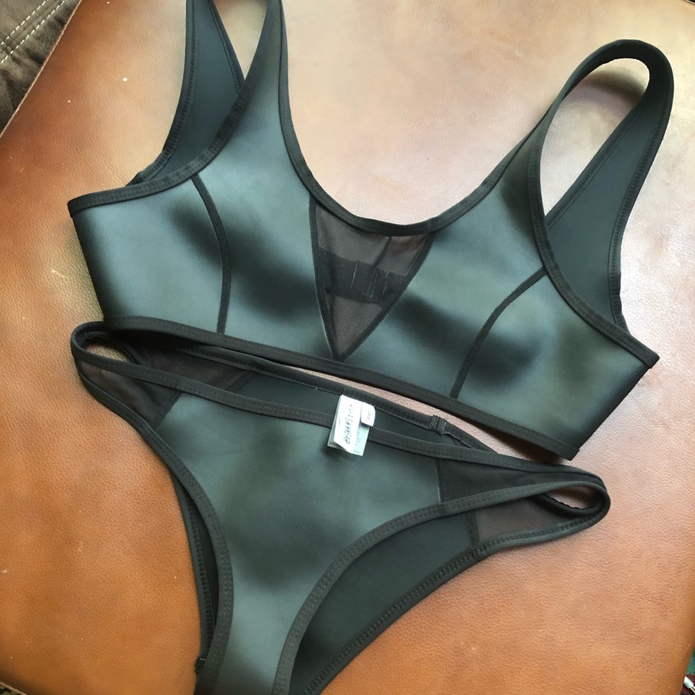 Hoaka black noir leather mesh MEDIUM++ LARGE